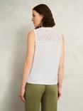 Hobbs Suzanna Broderie Anglaise Top, Hobbs White