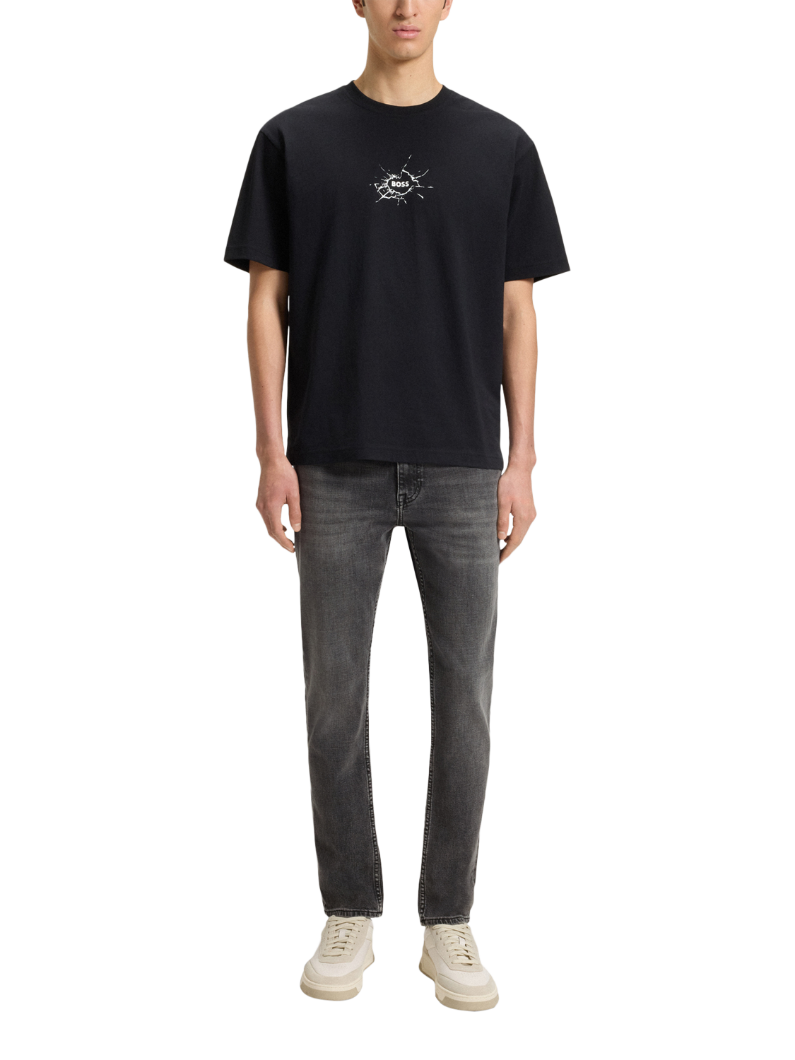 Product image 3 of 6, which shows HUGO BOSS BOSS Slim Fit Jeans, Charcoal, 32R