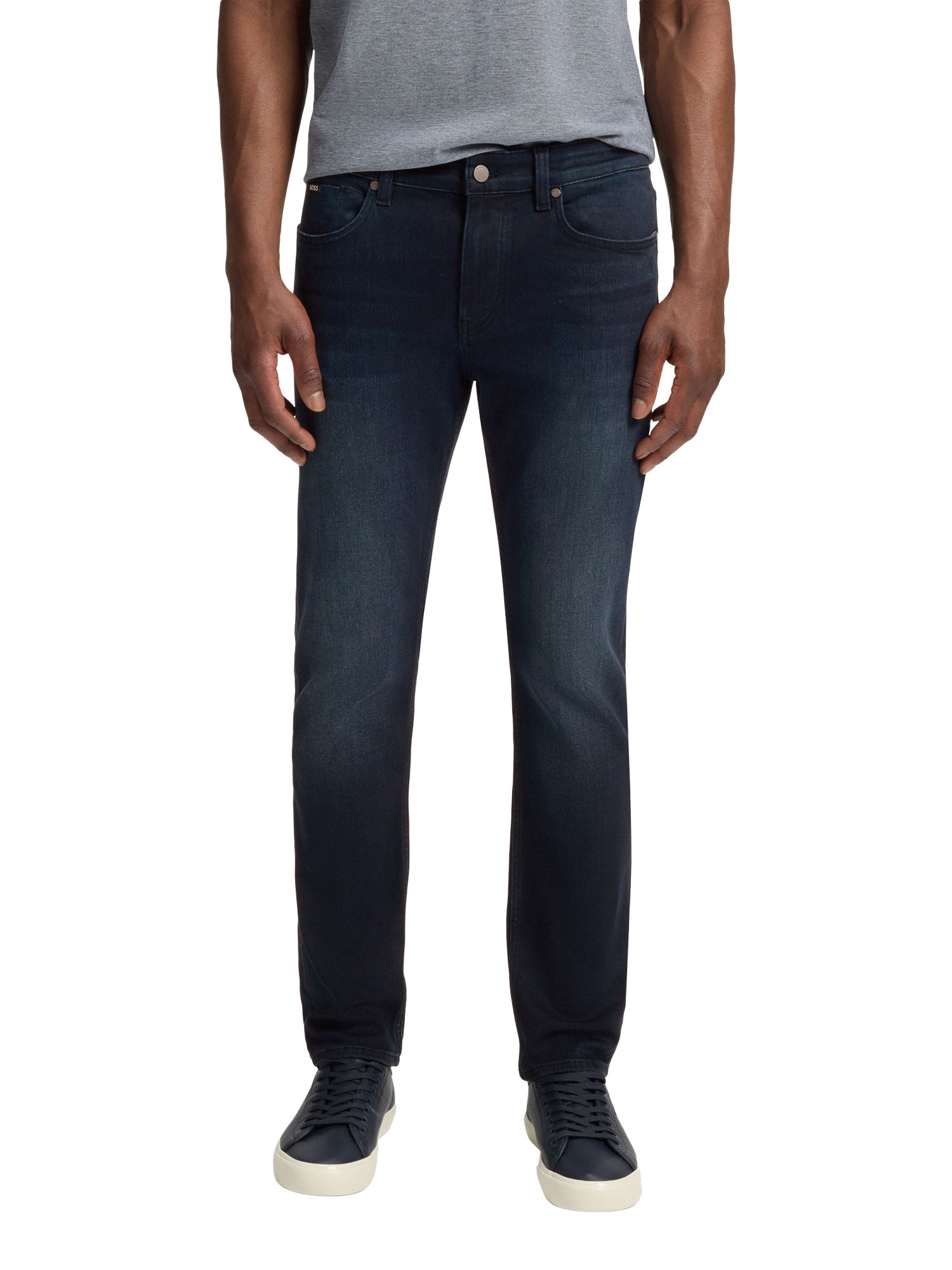 Product image 1 of 6, which shows HUGO BOSS BOSS Performance Slim Fit Jeans, Navy, 32R
