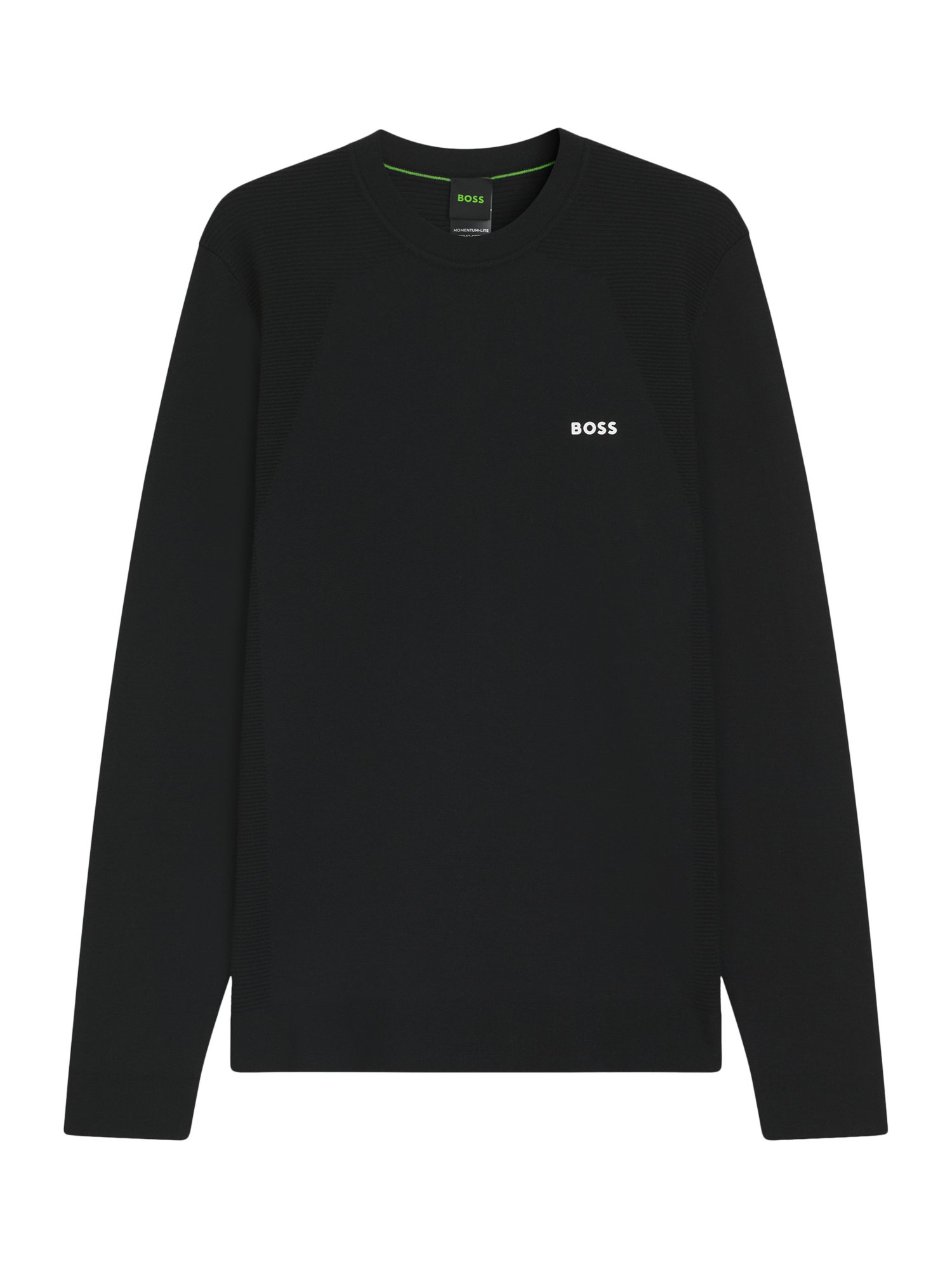 Product image 4 of 5, which shows BOSS Cotton Blend Crew Neck Jumper, Black/Multi, XL