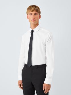 John Lewis Slim Fit Poplin Cotton Shirt, White