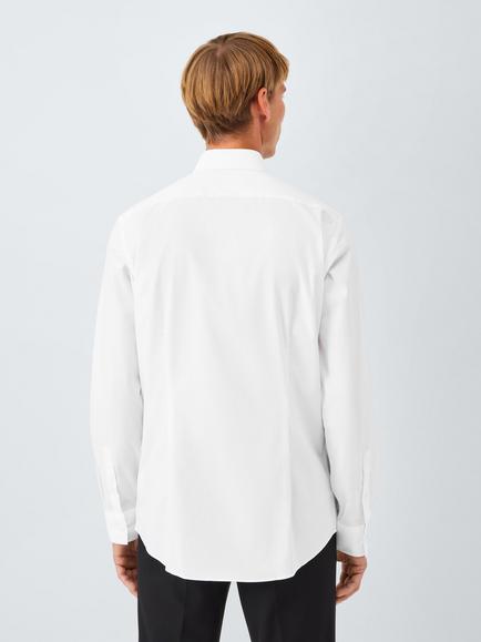 John Lewis Slim Fit Poplin Cotton Shirt - view 2, White