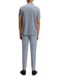 BOSS Cotton Regular Fit Short Sleeve Polo Shirt, Dark Grey