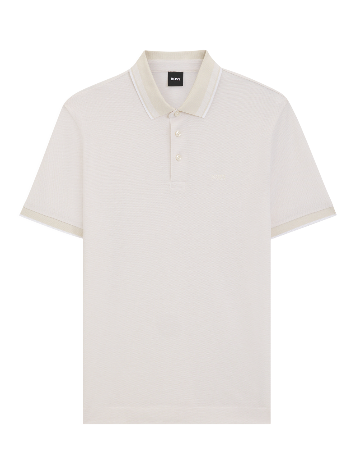 Product image 4 of 5, which shows HUGO BOSS BOSS Cotton Polo Shirt, White, L