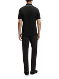 BOSS Cotton Blend Slim Fit Short Sleeve TransDry Polo Shirt, Black/Multi