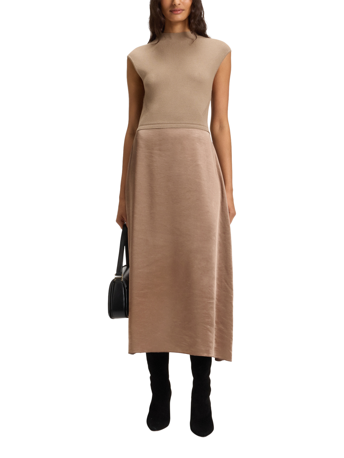 HUGO BOSS BOSS Half Zip Cotton Blend Polo Shirt