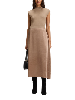 HUGO BOSS BOSS Half Zip Cotton Blend Polo Shirt, Light Blue, Light Blue