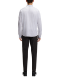 BOSS 4-Way Stretch Cotton Regular Fit Check Shirt, Natural