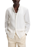 BOSS Slim Fit Linen Shirt, White