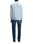 HUGO BOSS BOSS Button Down Collar Linen Shirt, Light Blue