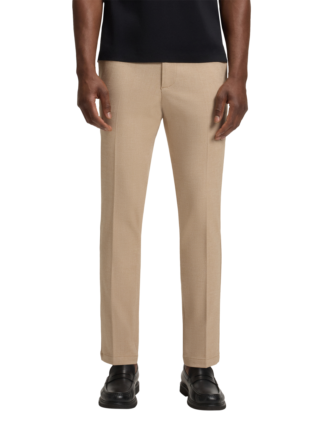 Product image 1 of 6, which shows BOSS Slim Fit Trousers, Natural Beige, 30R