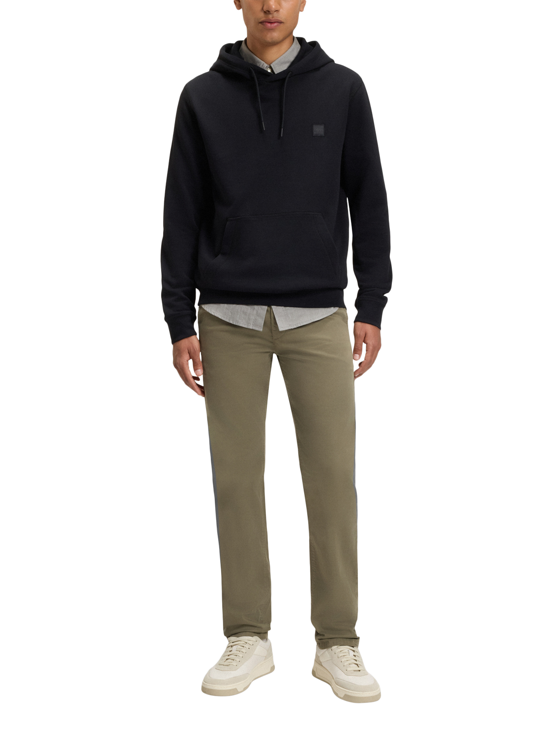 Product image 3 of 6, which shows HUGO BOSS BOSS Slim Fit Chinos, Open Green, 30R