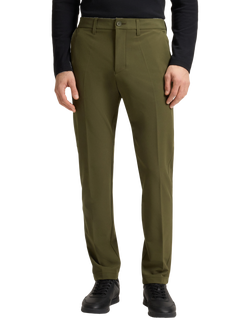 BOSS Commuter Slim Fit Trousers, Dark Green, Dark Green