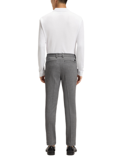 HUGO BOSS BOSS Slim Fit Tailored Trousers, - view 2, Grey