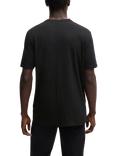 BOSS Cotton Regular Fit Short Sleeve Logo T-Shirt, Black