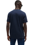 BOSS Cotton Regular Fit Short Sleeve Plain Logo T-Shirt, Dark Blue