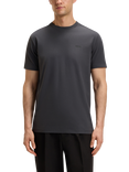 BOSS Cotton Blend Regular Fit Short Sleeve Logo T-Shirt, Dark Grey