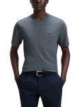 BOSS Crew Neck Pure Cotton T-Shirt, Mid Grey
