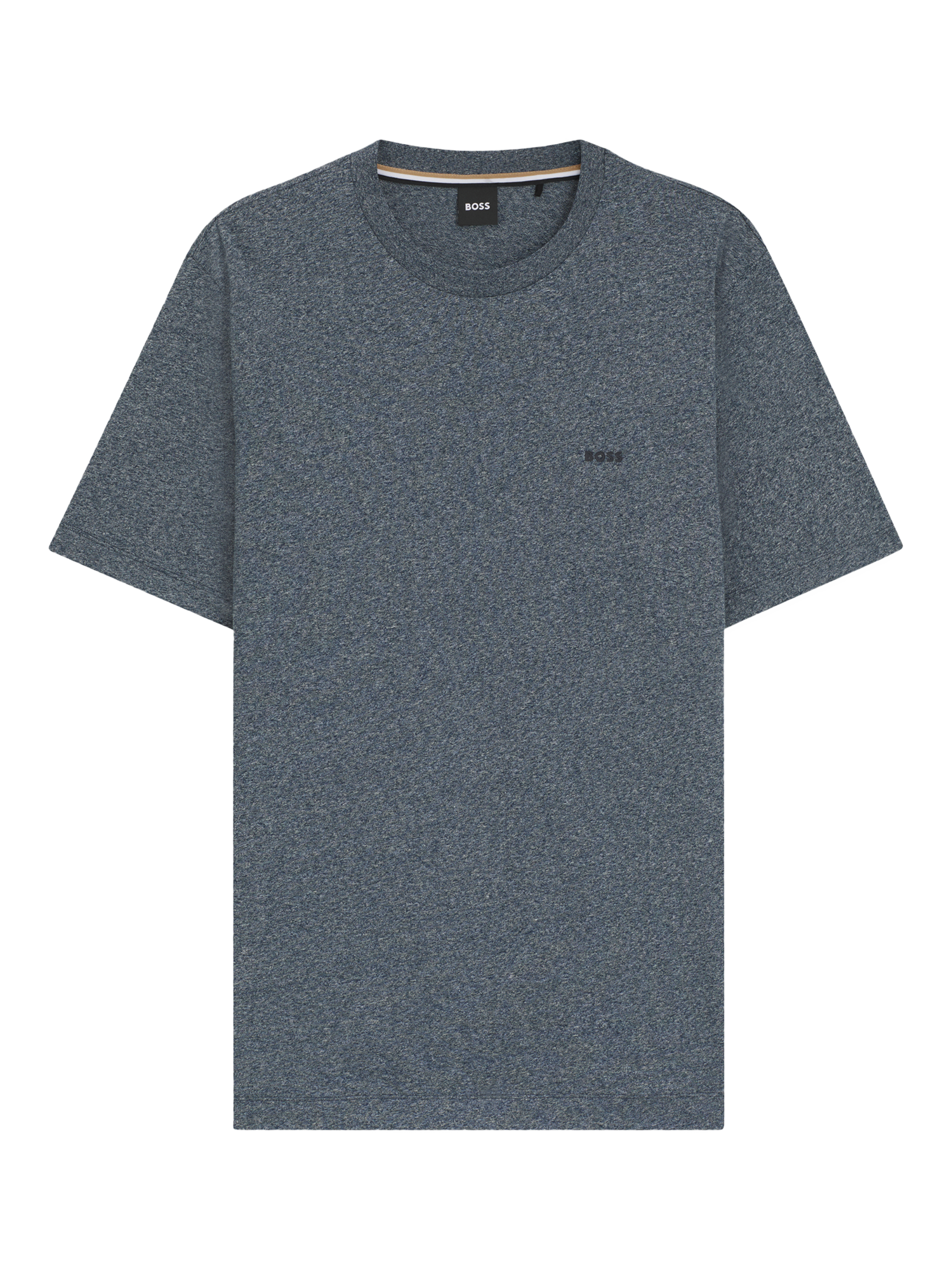 Product image 4 of 5, which shows BOSS Crew Neck Pure Cotton T-Shirt, Mid Grey, M