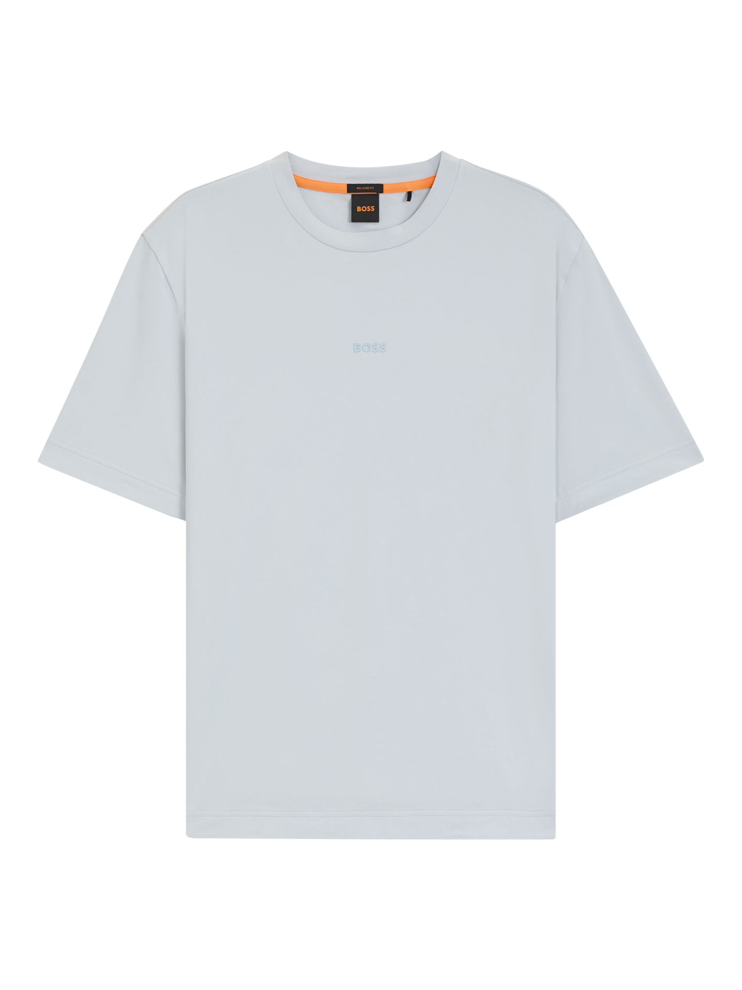 Product image 4 of 5, which shows BOSS Cotton Blend Loose Fit Logo T-Shirt, Light Grey, M
