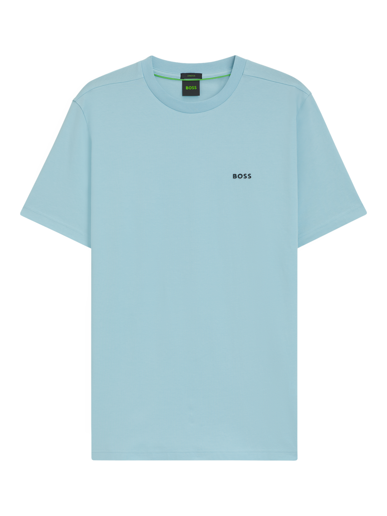 Product image 4 of 5, which shows HUGO BOSS BOSS Logo Cotton Blend T-Shirt, Light Blue, L