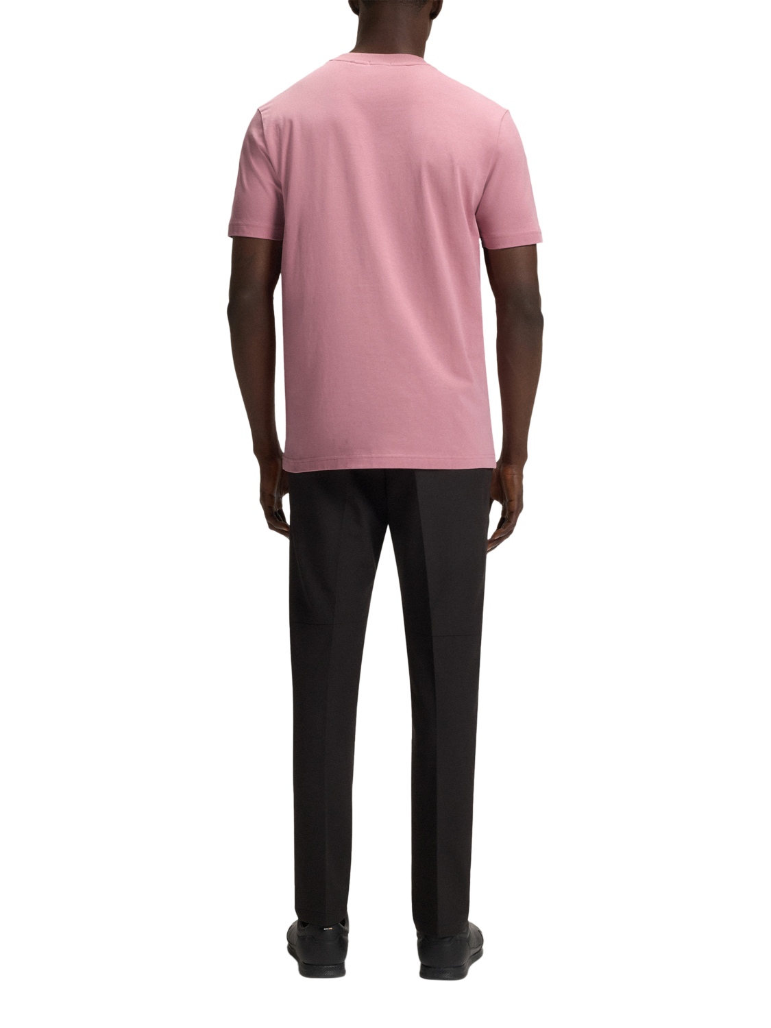 Product image 2 of 5, which shows HUGO BOSS BOSS Essentials Cotton Blend T-Shirt, Pink/Multi, L