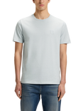 BOSS Cotton Regular Fit Logo Patch T-Shirt, Light/Pastel Grey