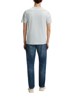 BOSS Cotton Regular Fit Logo Patch T-Shirt, Light/Pastel Grey - view 2, Light Grey