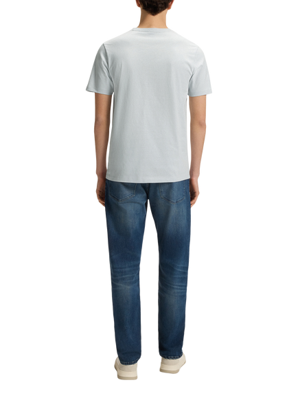 BOSS Cotton Regular Fit Logo Patch T-Shirt, Light/Pastel Grey - view 2, Light Grey