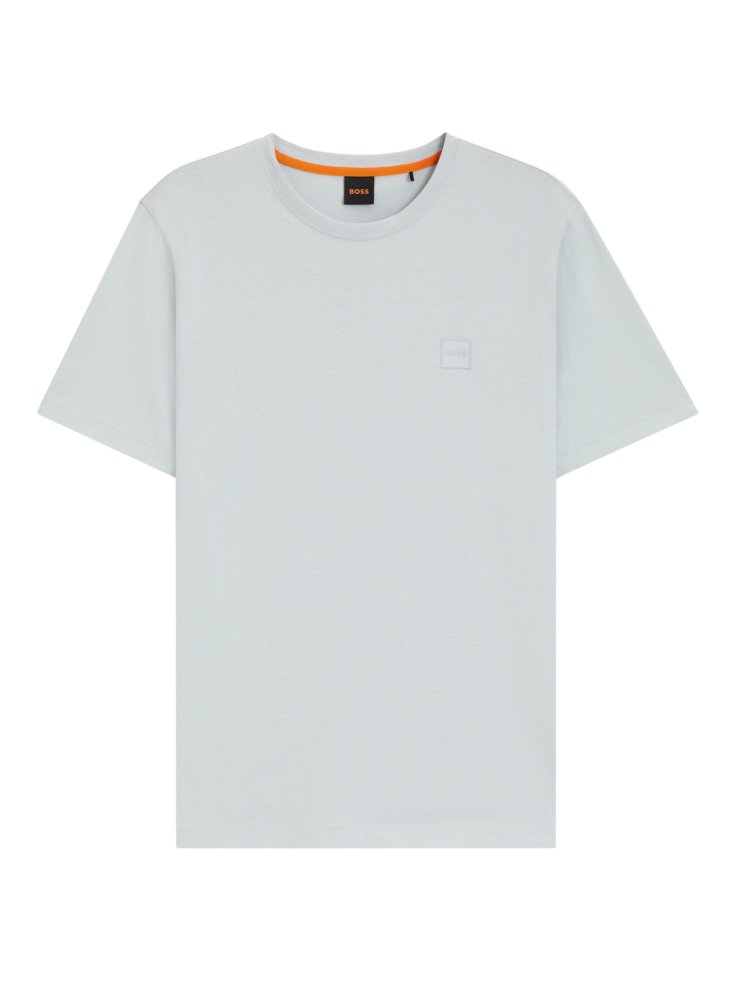Product image 4 of 5, which shows BOSS Cotton Regular Fit Logo Patch T-Shirt, Light Grey, M