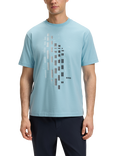 HUGO BOSS BOSS Geometric Print Cotton Blend T-Shirt