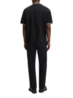 BOSS Cotton Regular Fit Short Sleeve T-Shirt, Black - view 2, Black