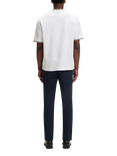 BOSS Cotton Regular Fit Short Sleeve Ringer T-Shirt, White