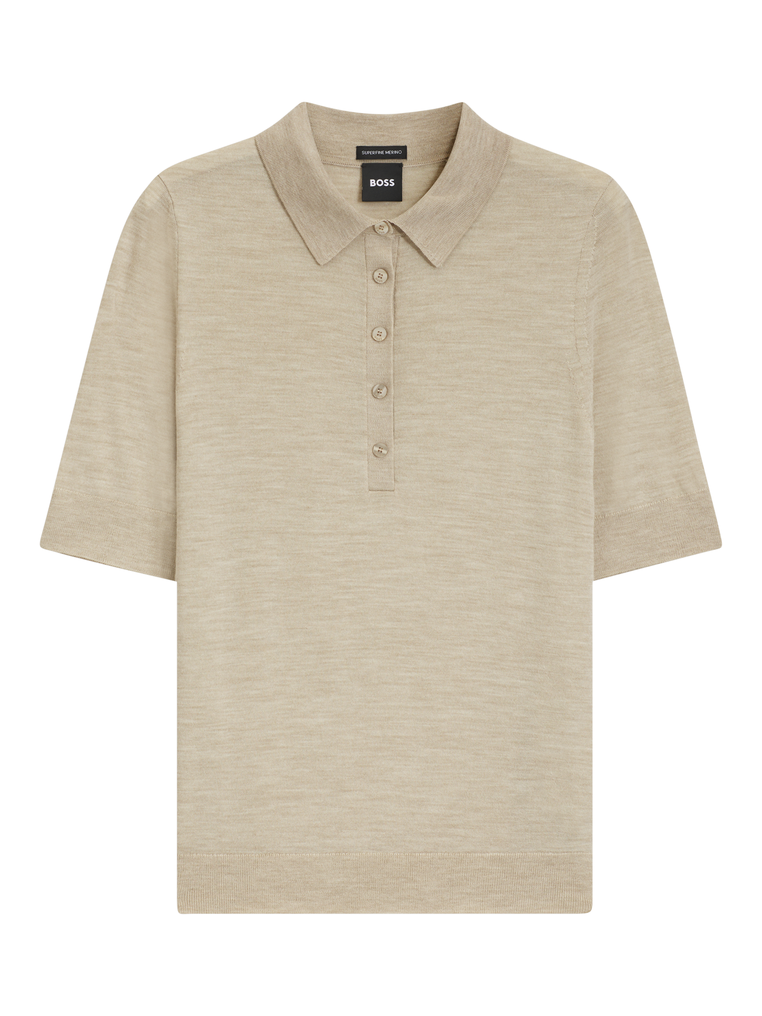 Product image 4 of 5, which shows BOSS Zip-Through Cotton Blend Hoodie, Grey/Multi, M