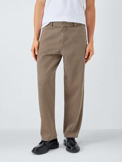 Kin Straight Leg Garment Dyed Jeans, Brown, Brown