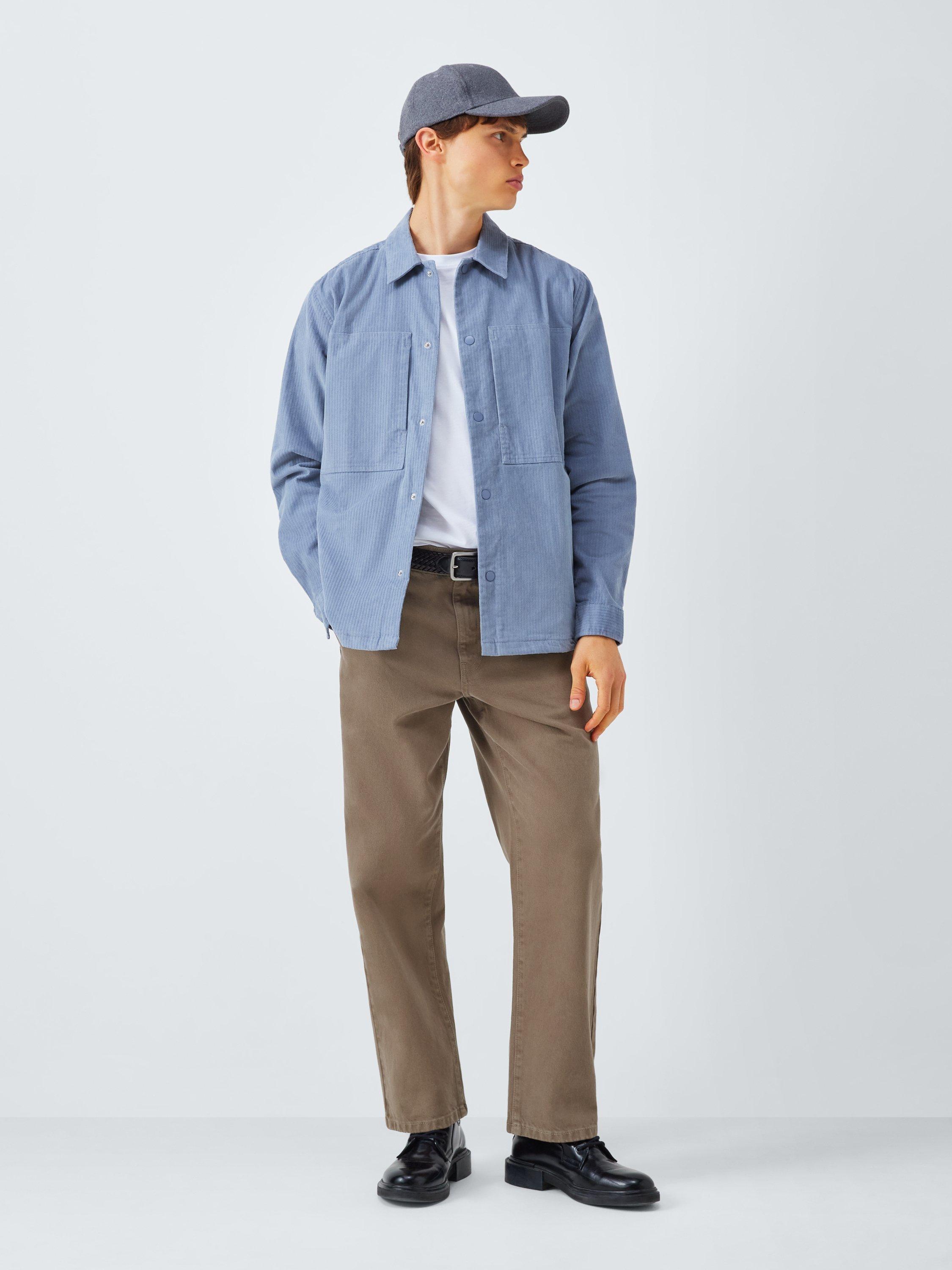 Product image 3 of 6, which shows Kin Straight Leg Garment Dyed Jeans, Brown, 30R