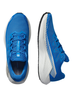 Salomon DRX DEFY GRVL Men's Running Shoes, Blue/White/Cherry - view 2, Blue/White/Cherry