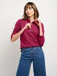 Celtic & Co. Robyn 1/4 Zip Sweatshirt, Very Berry