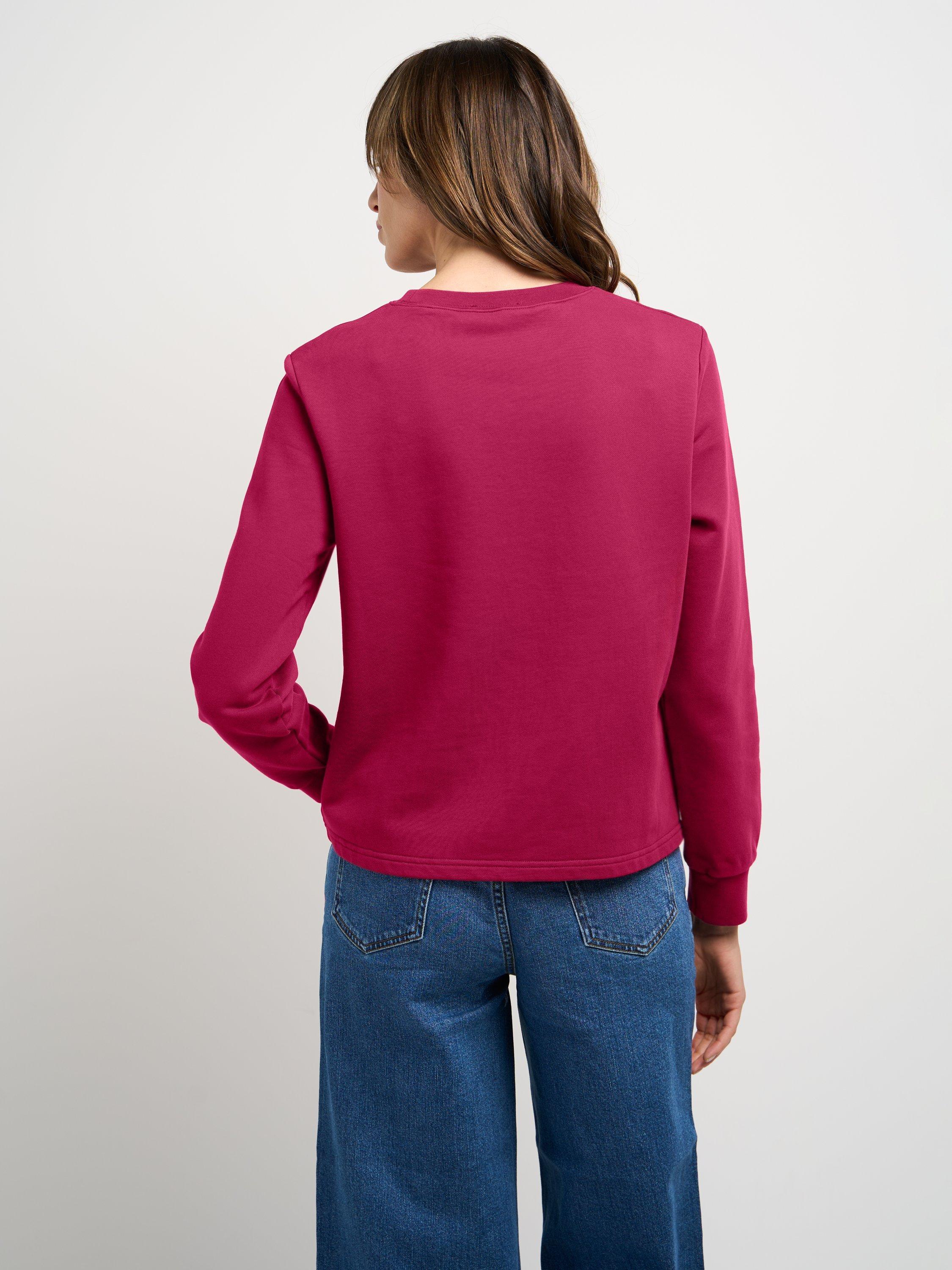 Product image 2 of 3, which shows Celtic & Co. Mollie Jersey Sweatshirt, Very Berry, 14