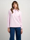 Celtic & Co. Robyn Quarter Zip Jumper, Pink Ice