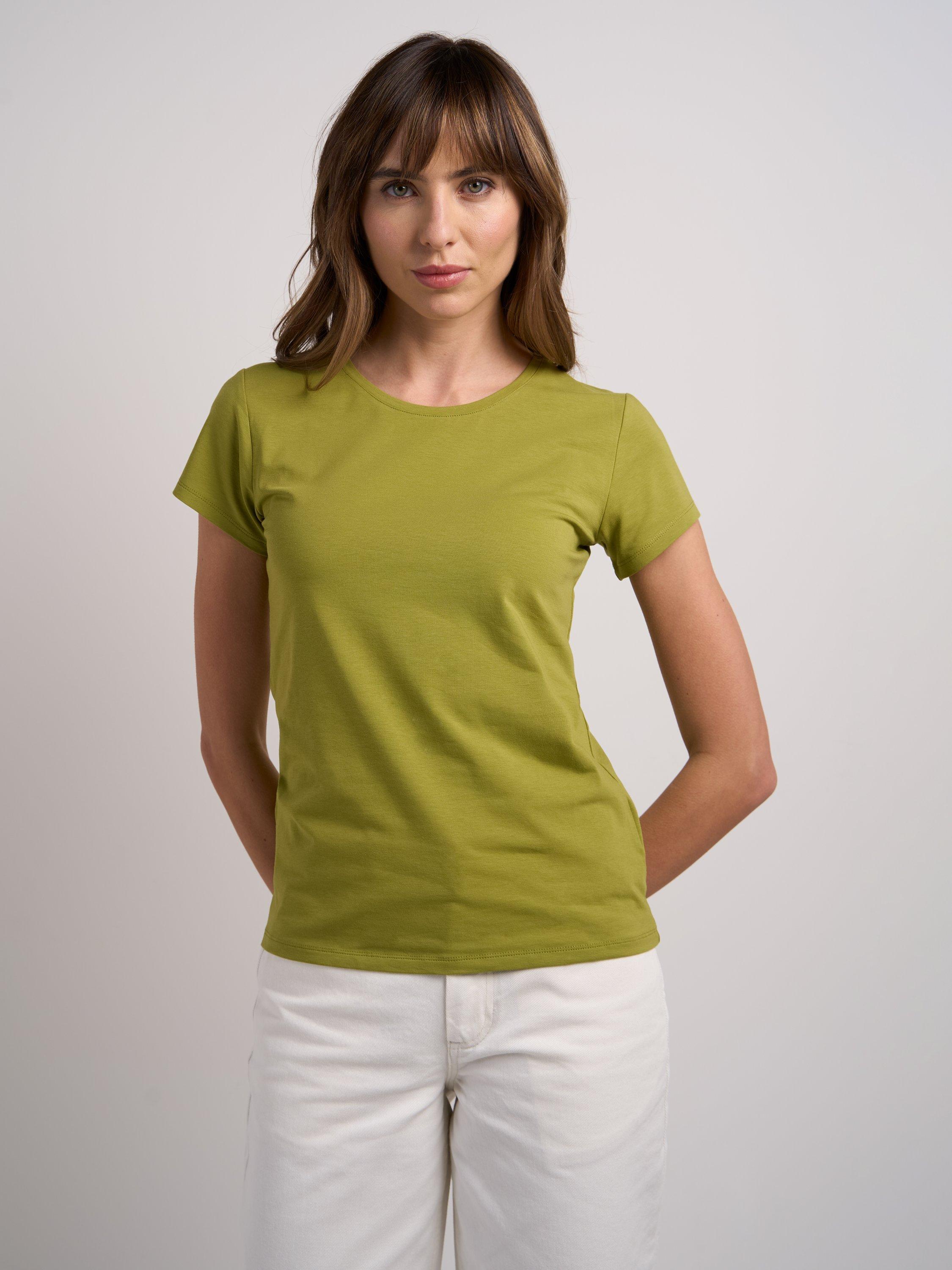 Product image 1 of 2, which shows Celtic & Co. Everyday Crew Neck T-Shirt, Lichen, 14