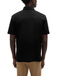 BOSS Cotton Regular Fit Double B Logo Polo Shirt, Black