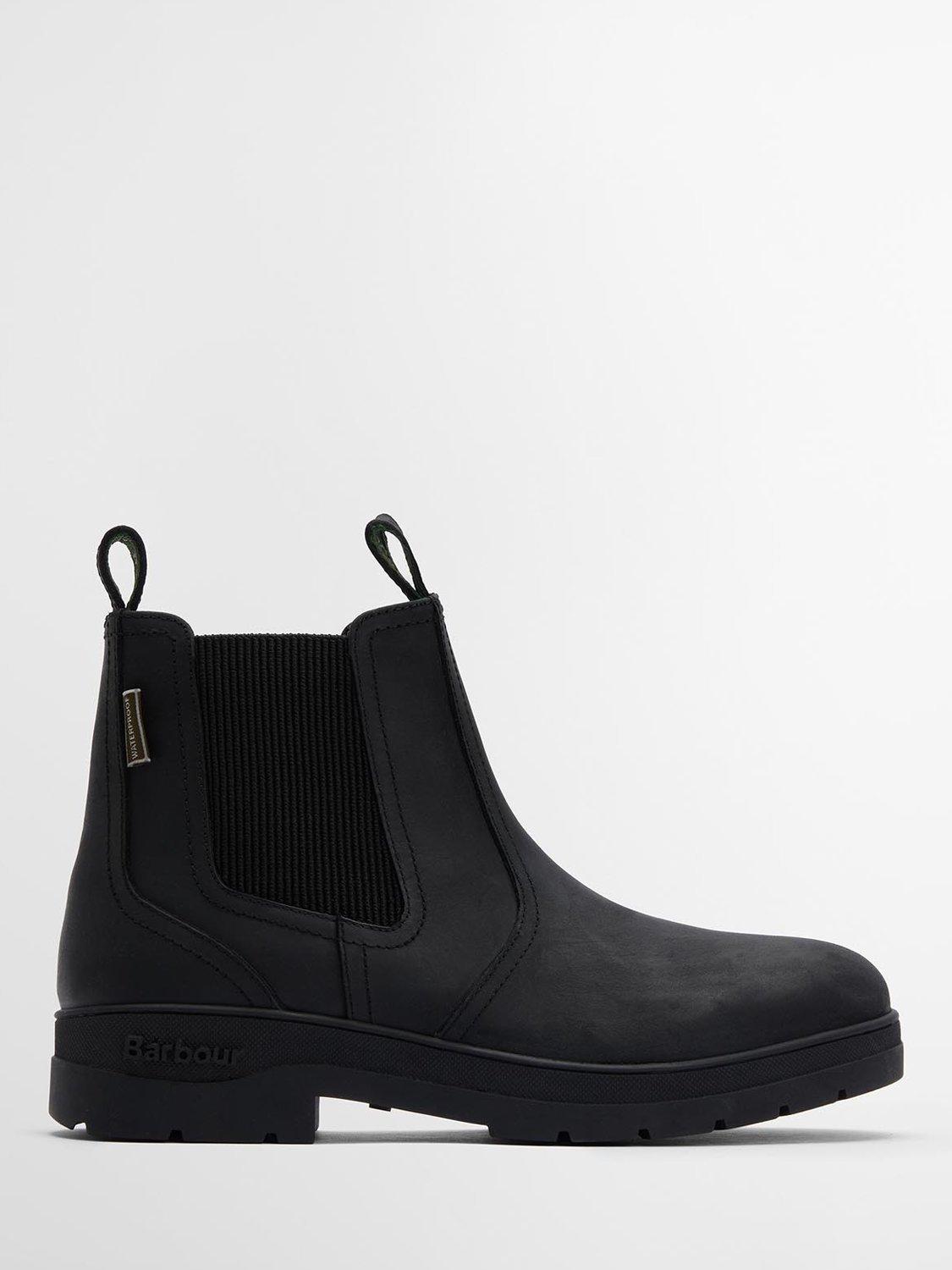 Product image 1 of 7, which shows Barbour Turnbull Waterproof Leather Chelsea Boots, Black, 10