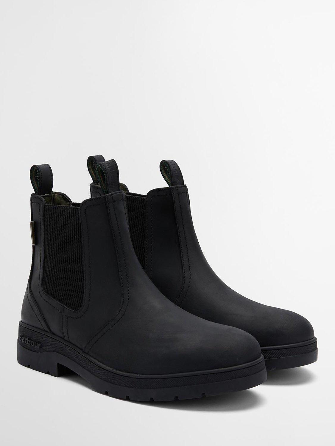 Product image 2 of 7, which shows Barbour Turnbull Waterproof Leather Chelsea Boots, Black, 10
