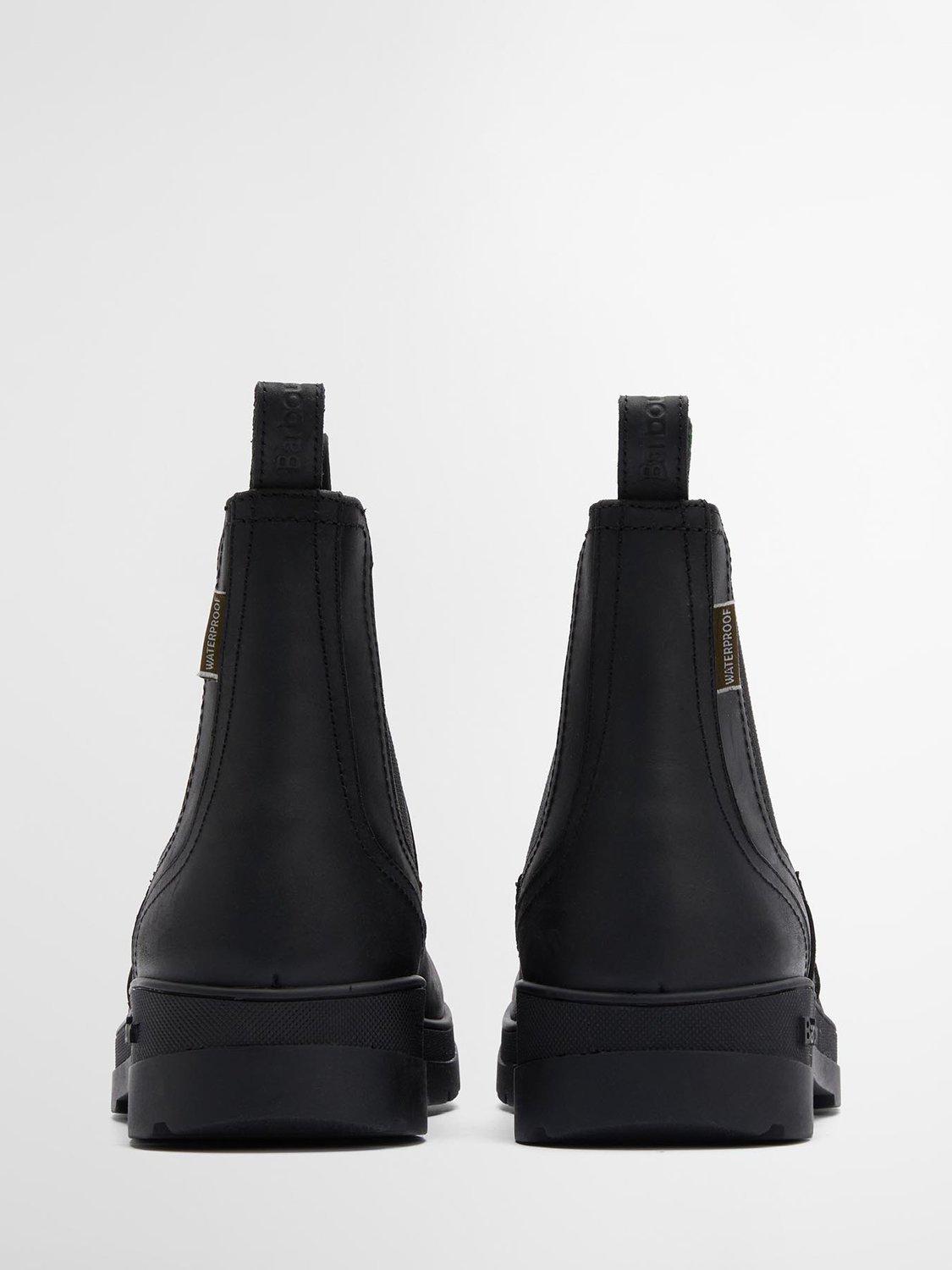 Product image 3 of 7, which shows Barbour Turnbull Waterproof Leather Chelsea Boots, Black, 10