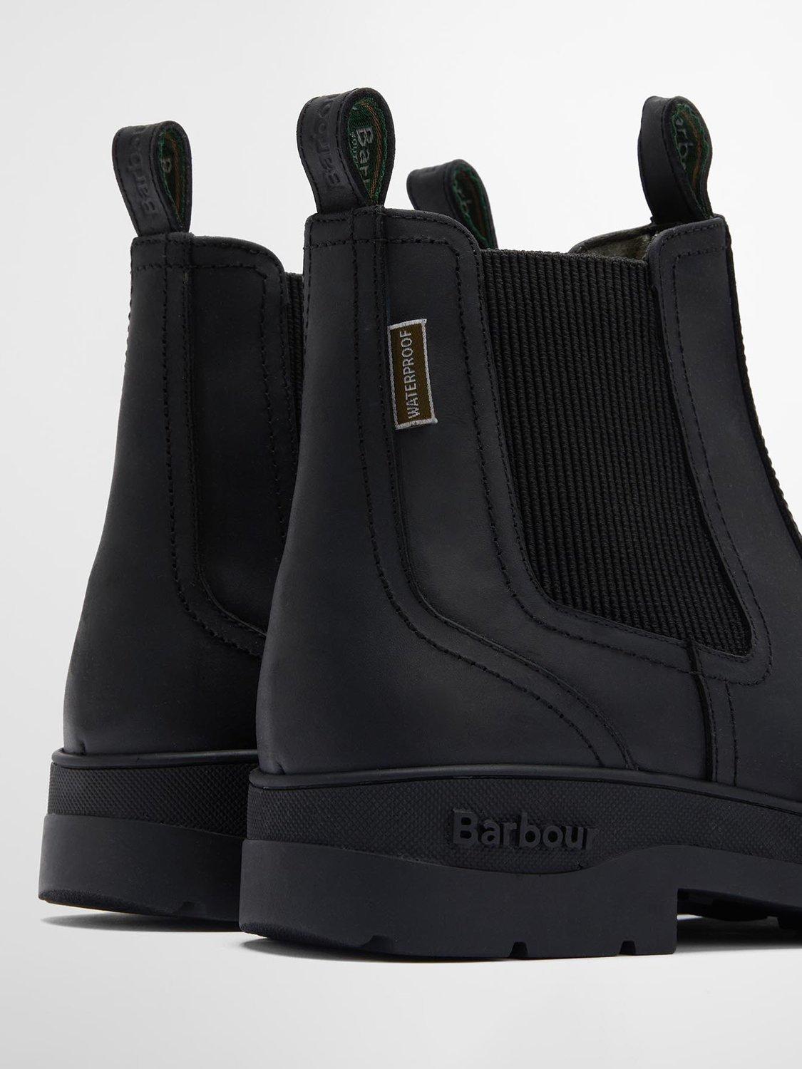 Product image 4 of 7, which shows Barbour Turnbull Waterproof Leather Chelsea Boots, Black, 10