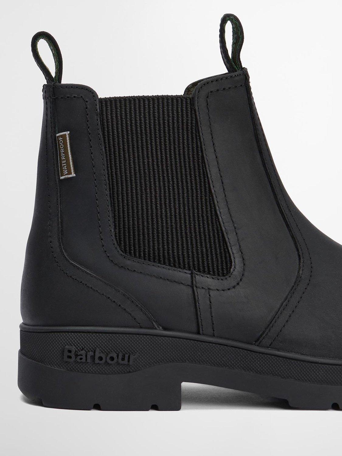 Product image 5 of 7, which shows Barbour Turnbull Waterproof Leather Chelsea Boots, Black, 10