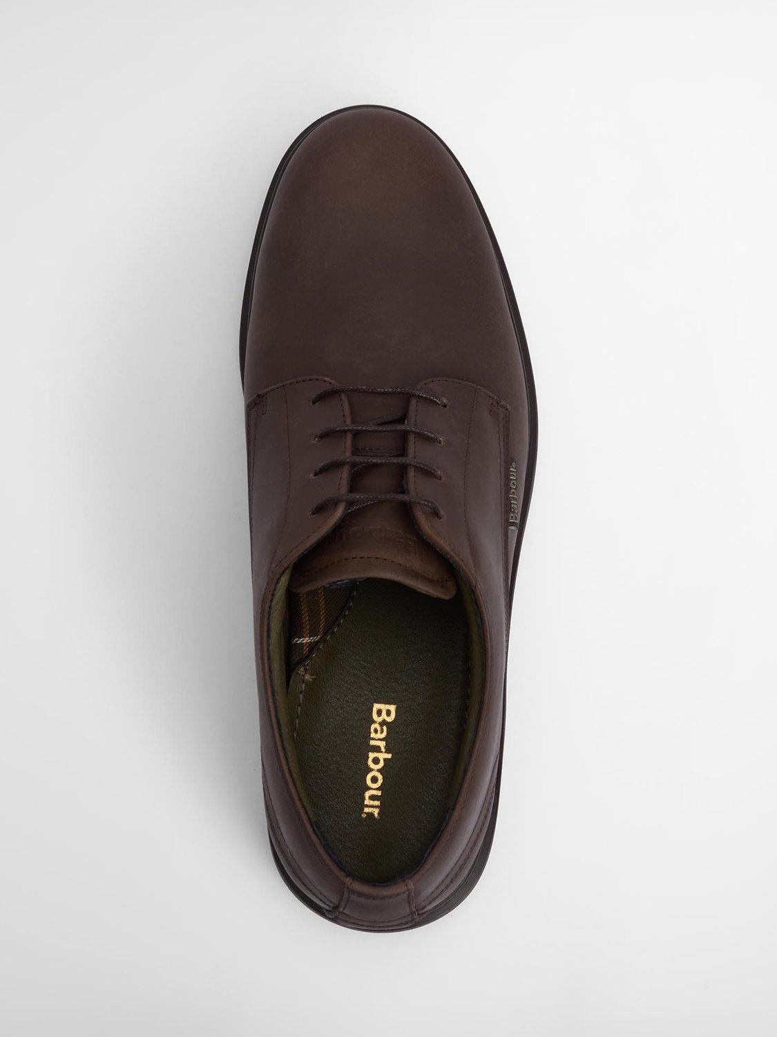 Product image 7 of 8, which shows Barbour Carthy Leather Derby Shoes, Brown, 7