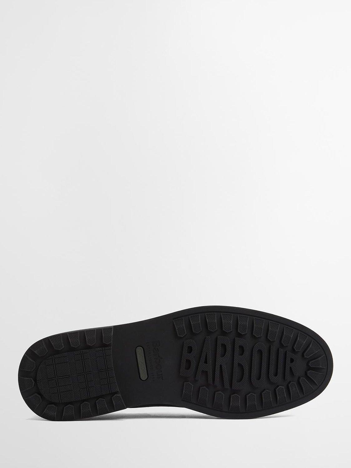 Product image 8 of 8, which shows Barbour Carthy Leather Derby Shoes, Black, 9