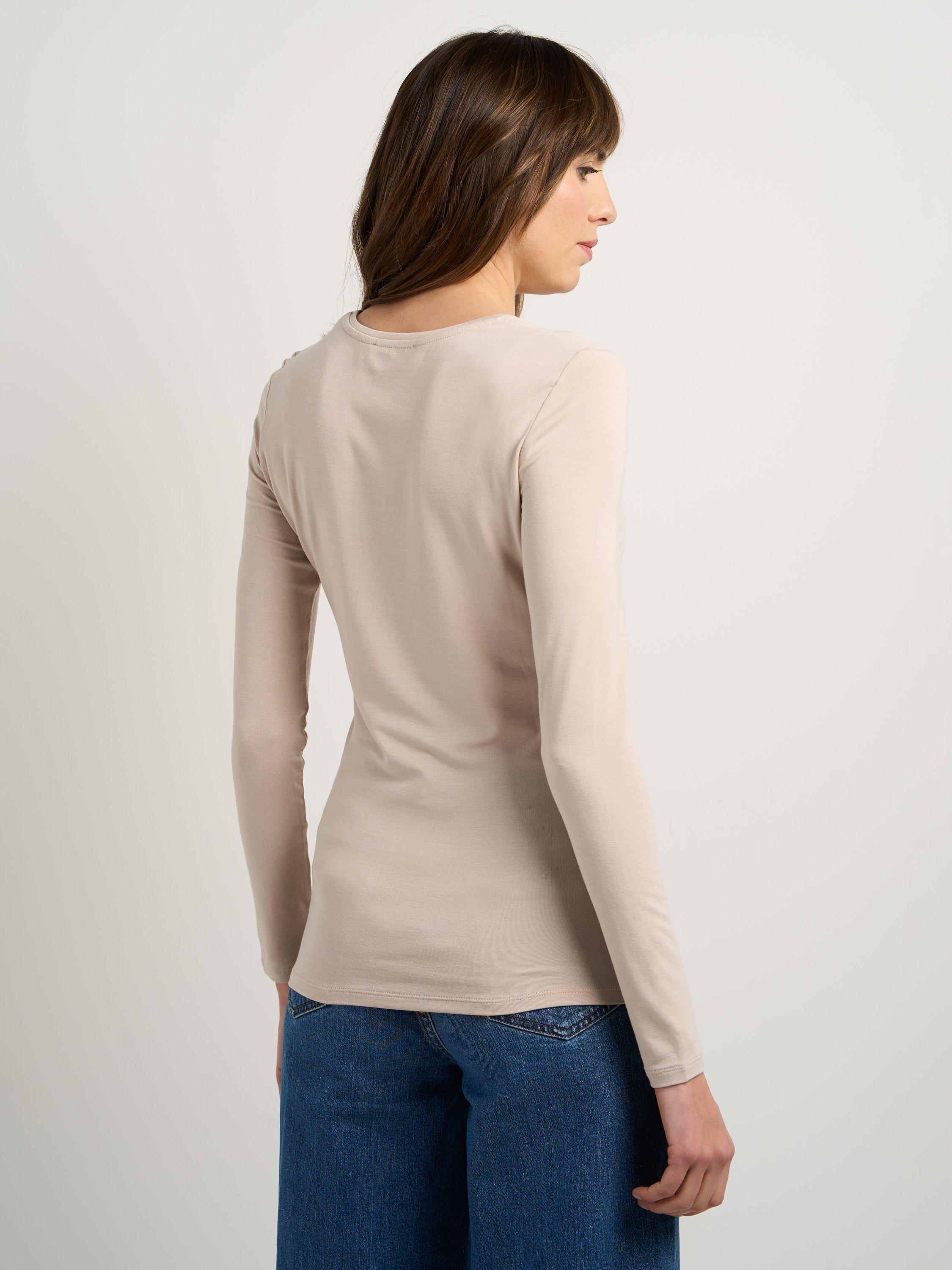 Product image 2 of 3, which shows Celtic & Co. Silky Crew Neck Top, Chateau, 14